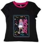 Girls' That Girl Lay Lay Boss Short Sleeve Shirt - Black