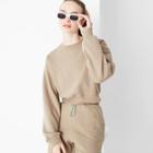Women's Cropped Sweatshirt - Wild Fable Taupe