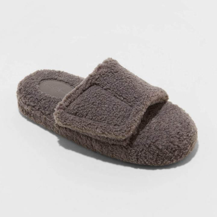 Boys' Ace Adjustable Slide Slippers - Cat & Jack Gray