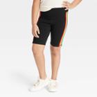 No Brand Pride Kids' Biker Shorts - Black Rainbow