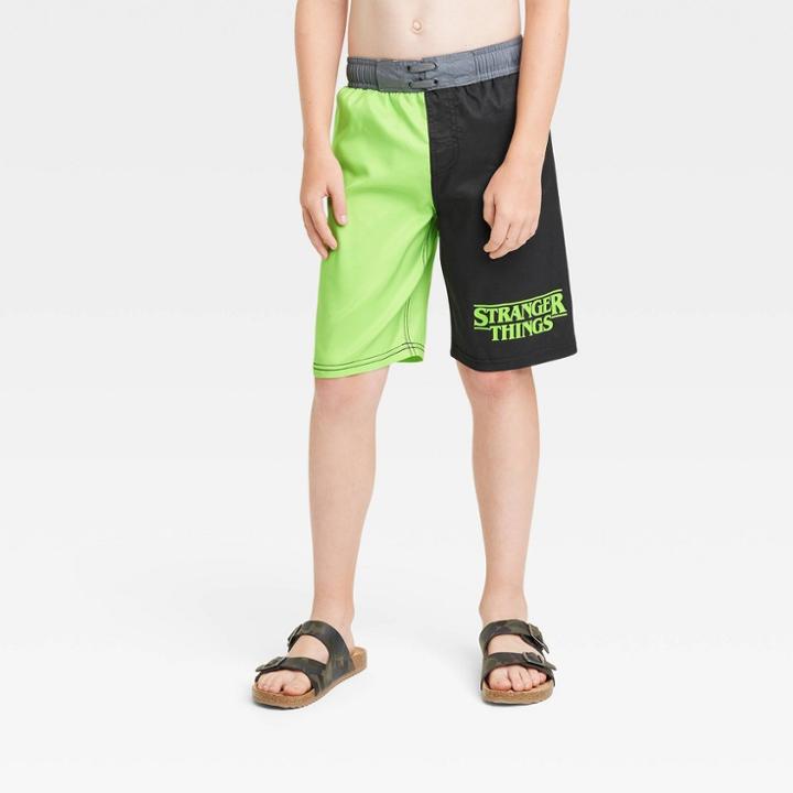 Boys' Stranger Things Trunks - Green
