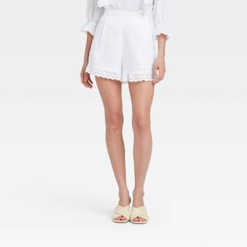 Women's Pull-on Shorts - Who What Wear White