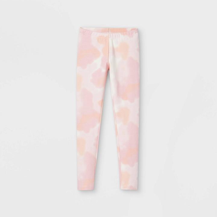 Girls' Tie-dye Leggings - Cat & Jack Pink