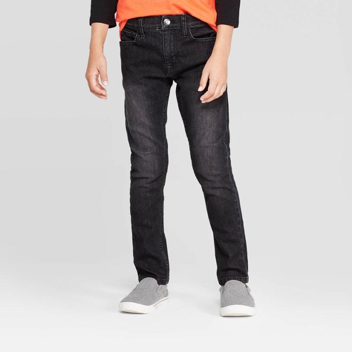 Boys' Taper Fit Jeans - Cat & Jack Black