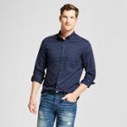 Men's Slim Fit Long Sleeve Northrop Button-down Shirt - Goodfellow & Co Navy Voyage
