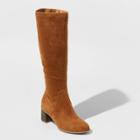 Women's Marlee Knee High Heeled Fashion Boots - Universal Thread Cognac