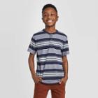 Petiteboys' Short Sleeve Stripe T-shirt - Cat & Jack Blue/gray