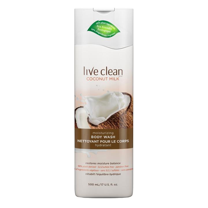 Live Clean Coconut Milk Moisturizing Body Wash