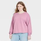 Women's Plus Size Sweatshirt - Universal Thread Purple