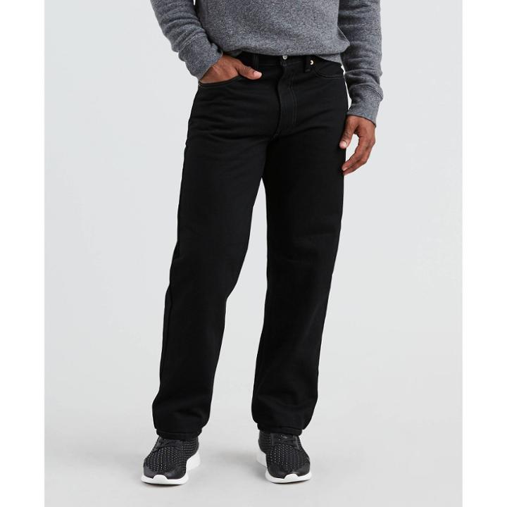 Levi's Men's 550 Relaxed Jeans - Black 33x30, Black Blue