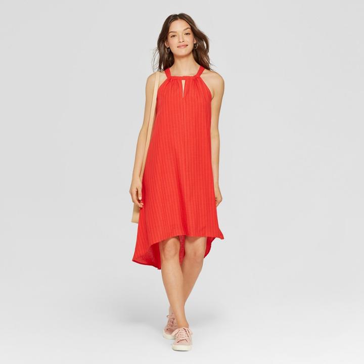 Women's High Neck Swing Dress - Universal Thread Red