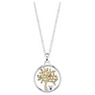Target Women's Sterling Silver My Family My Love Tree Necklace - Silver/gold