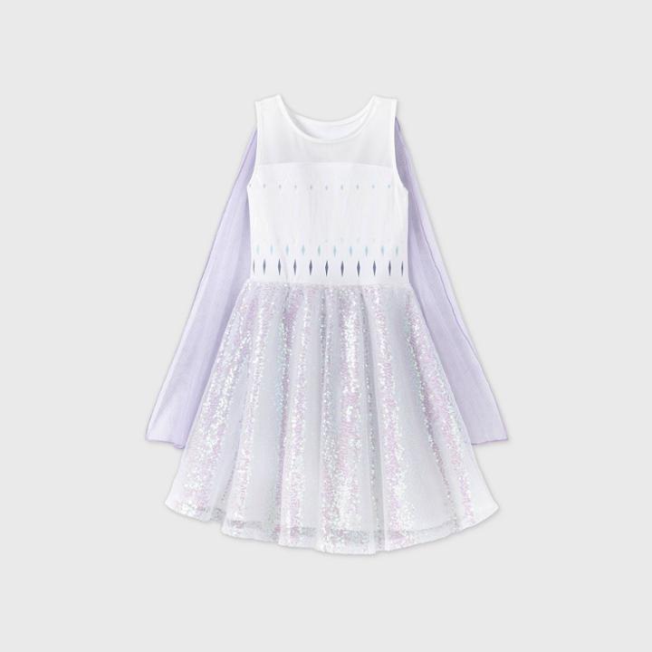 Girls' Disney Frozen Elsa Epilogue Dress - White