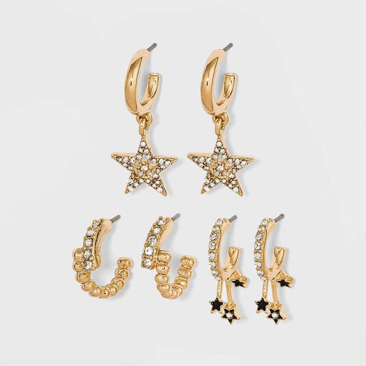 Sugarfix By Baublebar Star Charm Huggie Hoop Earring