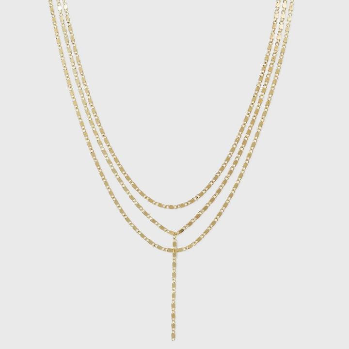 Sugarfix By Baublebar Layered Y-chain Necklace - Gold