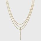 Sugarfix By Baublebar Layered Y-chain Necklace - Gold