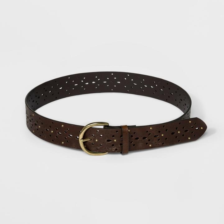 Mossimo Supply Co. Laser Cut Stud Belt - Brown
