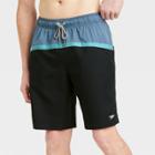 Speedo Men's Marina Anthracite Colorblock Swim Trunk - Black