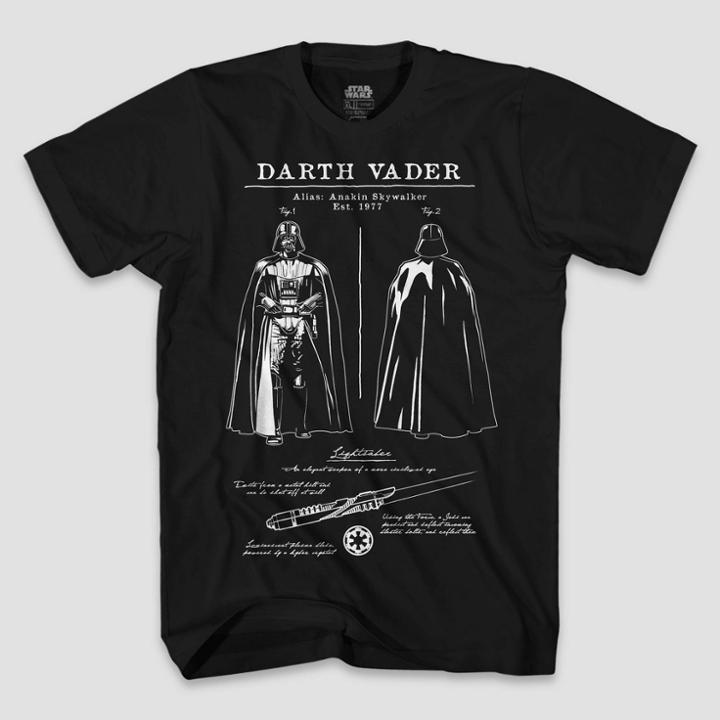 Men's Star Wars Darth Vader Turn Short Sleeve Graphic T-shirt - Black