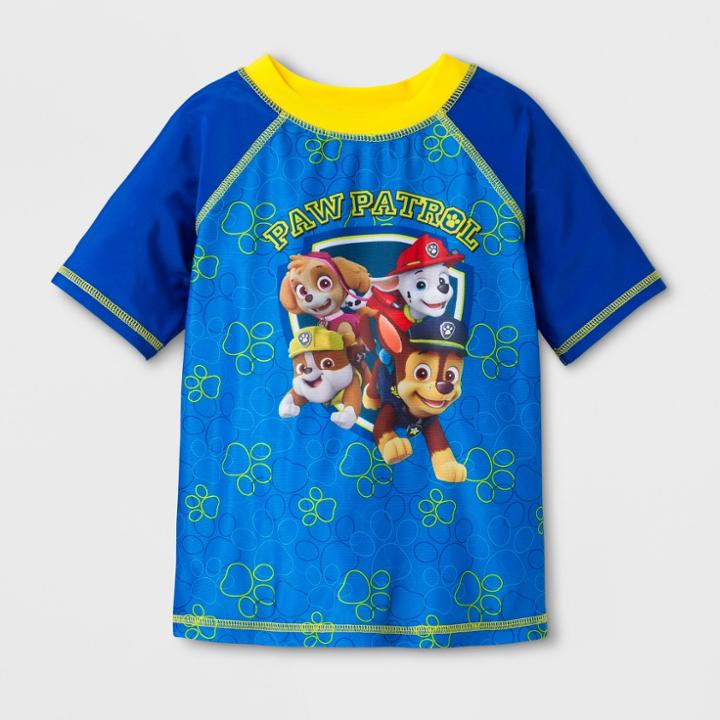 Toddler Boys' Paw Patrol Rash Guard - Blue