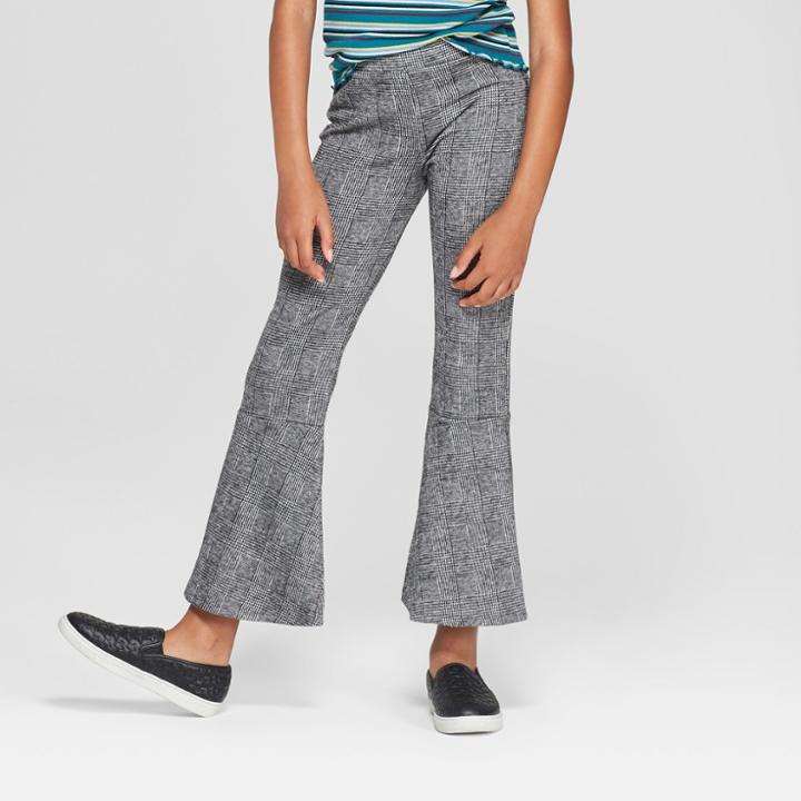 Girls' Menswear Pull On Fashion Pants - Art Class Gray
