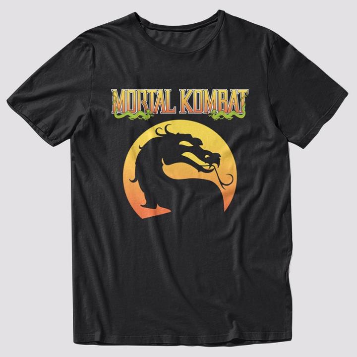 Men's Mortal Kombat Logo Short Sleeve Graphic T-shirt - Black