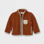 Baby Family Gateway Sherpa Zip-up Sweatshirt - Cat & Jack Rust Orange