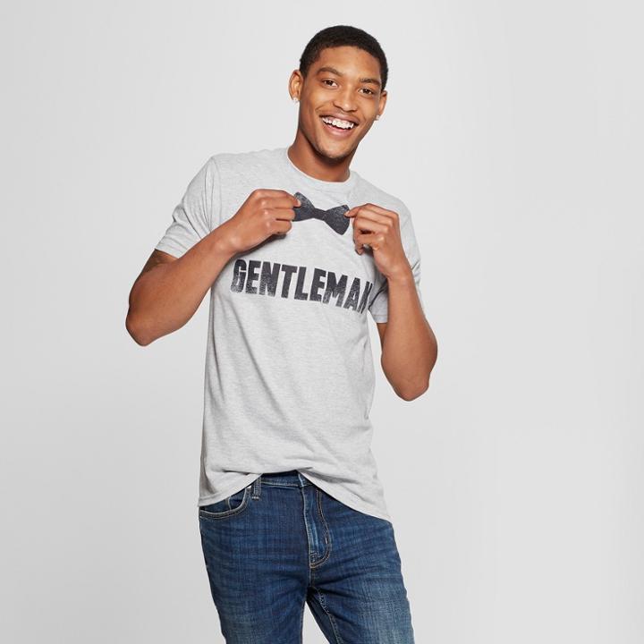Men's Short Sleeve Gentleman Graphic T-shirt - Awake Heather Gray