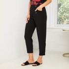 Women's High-rise Tapered Pants - Who What Wear Black