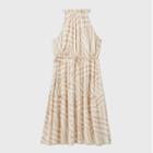 Women's Plus Size Striped Sleeveless Dress - Ava & Viv Cream X, Ivory