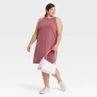 Women's Plus Size Knit Tank Dress - A New Day Purple