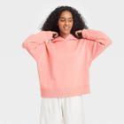 Women's All Day Fleece Hooded Sweatshirt - A New Day Pink