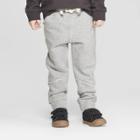 Toddler Boys' Raw Edge Jogger Pants - Art Class Gray 18m,