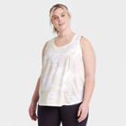 Women's Plus Size Active Tank Top - All In Motion White