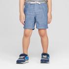 Toddler Boys' Chambray Pull-on Shorts - Cat & Jack Blue