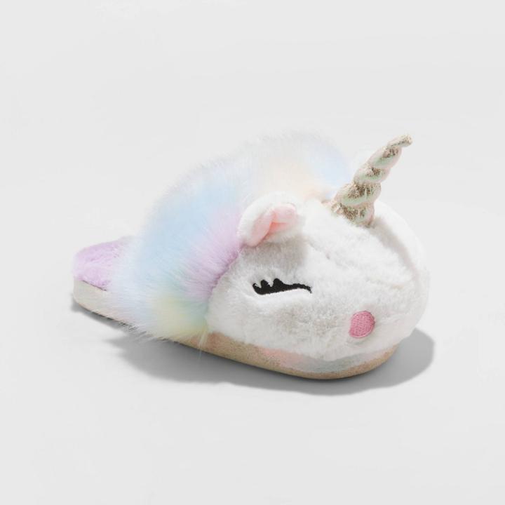 Girls' Tootsie Unicorn Slide Slipper - Cat & Jack L(4/5), Girl's, Size: Large