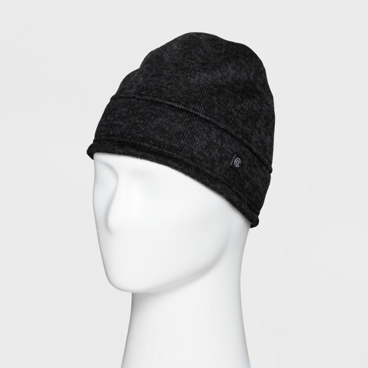 Men's Sweater Knit Beanie - Cf - C9 Champion Black/dark Gray One Size, Dark Heather