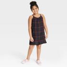 No Brand Pride Kids' Sleeveless Rainbow Grid Romper - Black Plaid