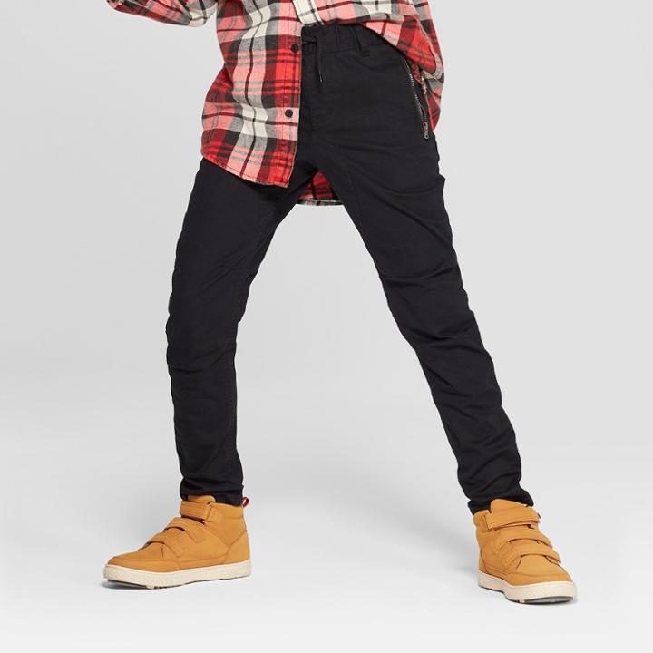 Boys' Moto Chino Pants - Art Class Black