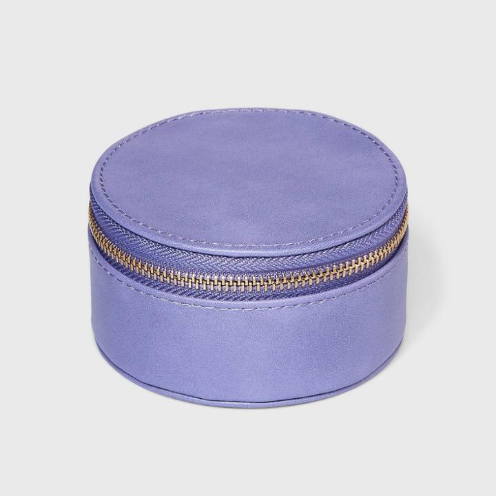 Circular Zippered Jewelry Organizer - A New Day Blue