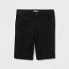 Boys' Regular Fit Flat Front Uniform Shorts - Cat & Jack Black