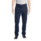 Dickies Men's Skinny Straight Fit Flex Twill Double Knee Pants- Dark Navy