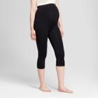 Target Maternity Seamless Belly Capri Leggings - Isabel Maternity By Ingrid & Isabel Black