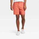 Men's 7 Flat Front Shorts - Goodfellow & Co Coral