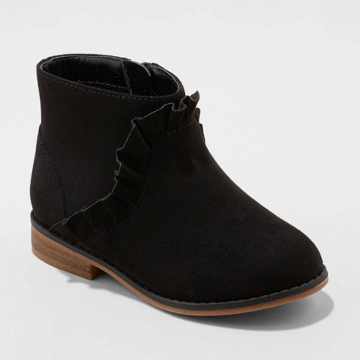 Toddler Girls' Nia Chelsea Boots - Cat & Jack Black