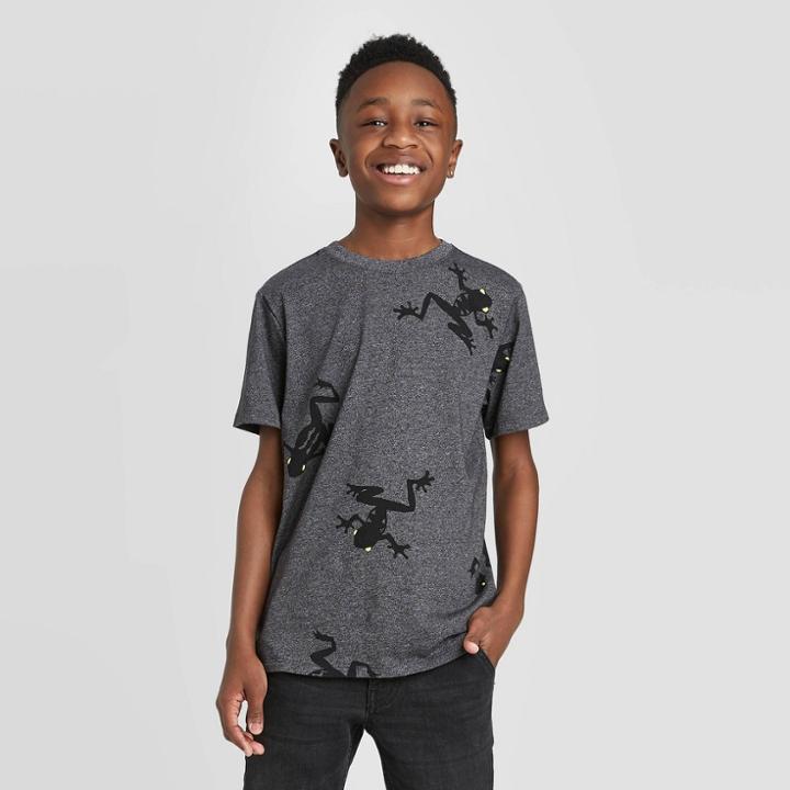 Petiteboys' Short Sleeve T-shirt - Cat & Jack Gray M, Boy's,