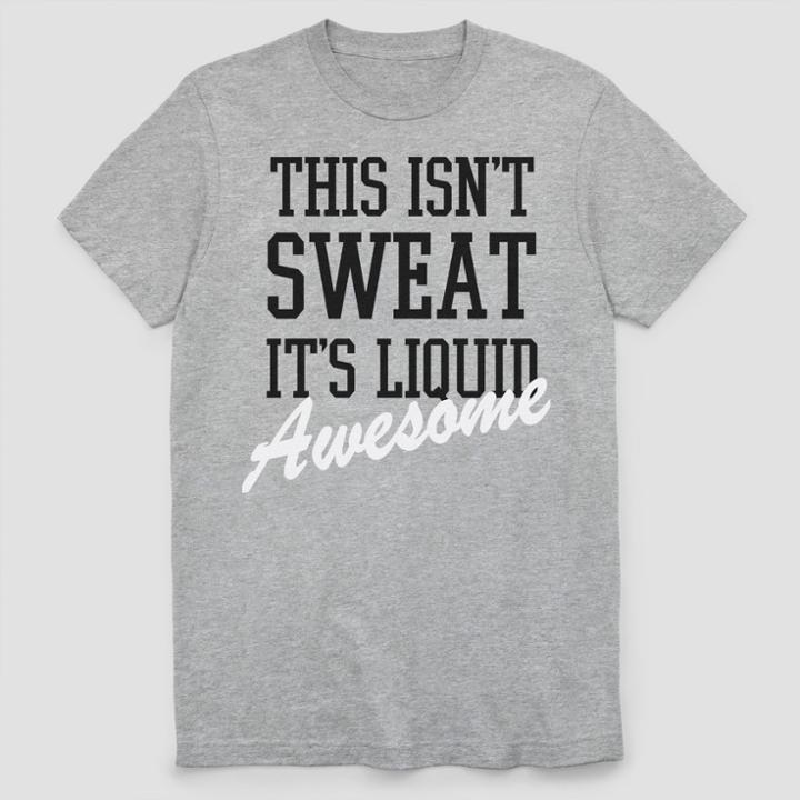 Fifth Sun Men's Short Sleeve Liquid Awesome Graphic T-shirt - Athletic Heather