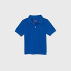 Petitetoddler Boys' Short Sleeve Stretch Pique Uniform Polo Shirt - Cat & Jack Bright Blue