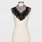 Women's Floral Print Silk Fringed Bandana - Who What Wear,