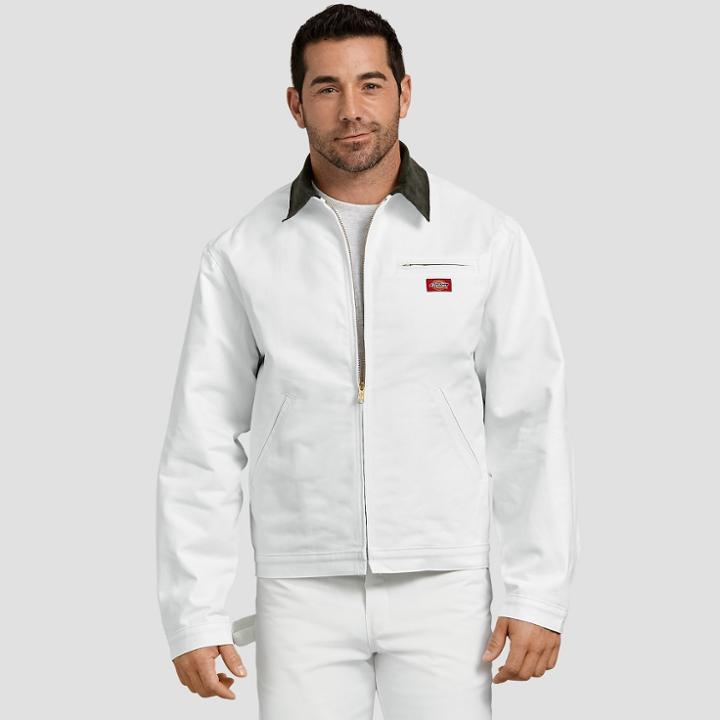 Dickies Men's Long Sleeve Fashion Jackets - White